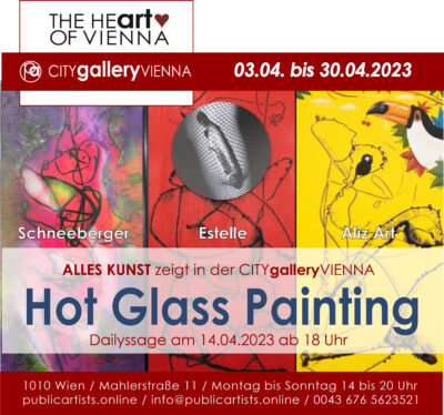 Рисуване върху горещо стъкло в CITYgalleryVIENNA