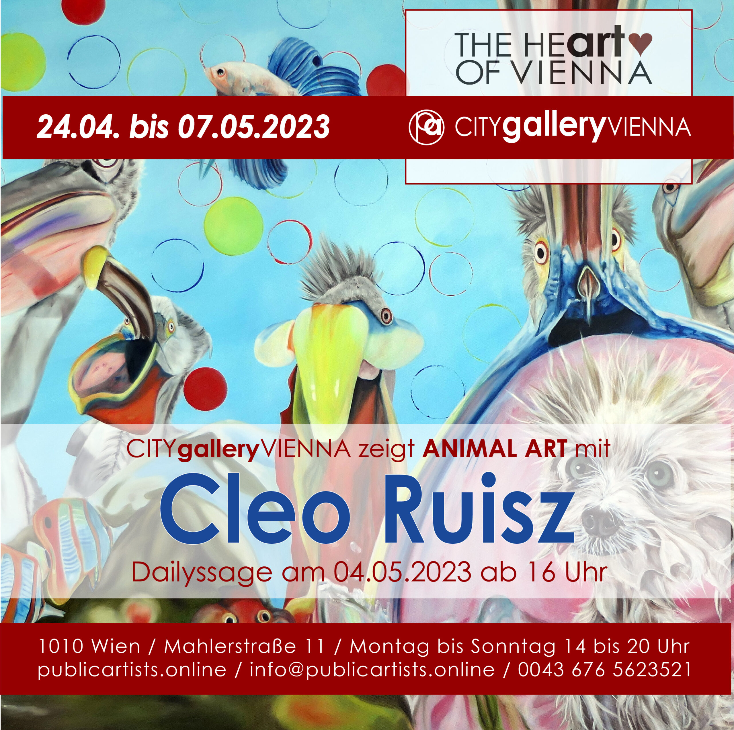 Cleo Ruisz mostra ANIMAL ART