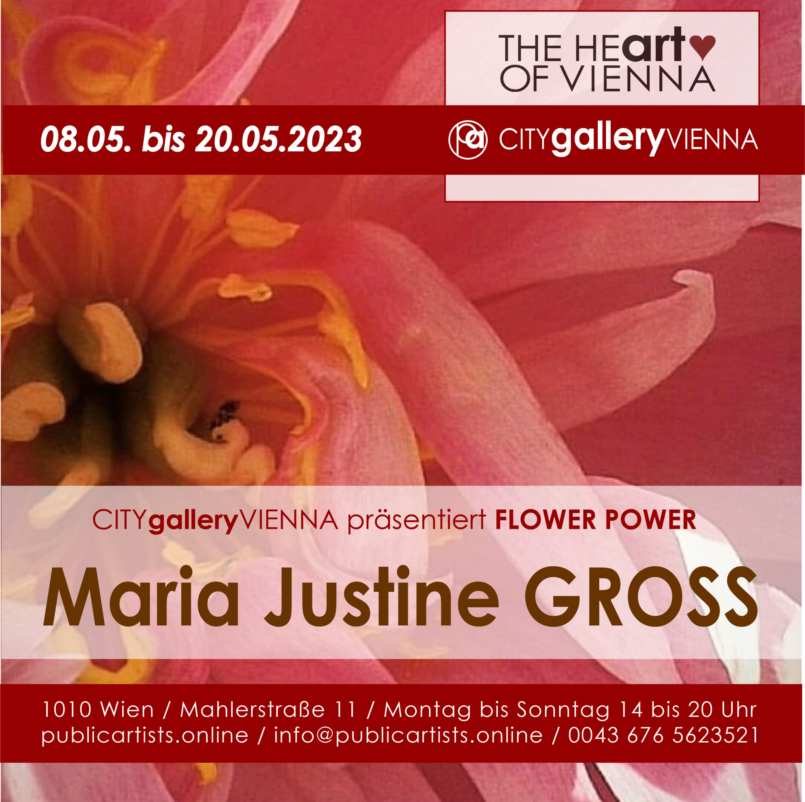 Maria Justine GROSS mostra il POTERE DEI FIORI
