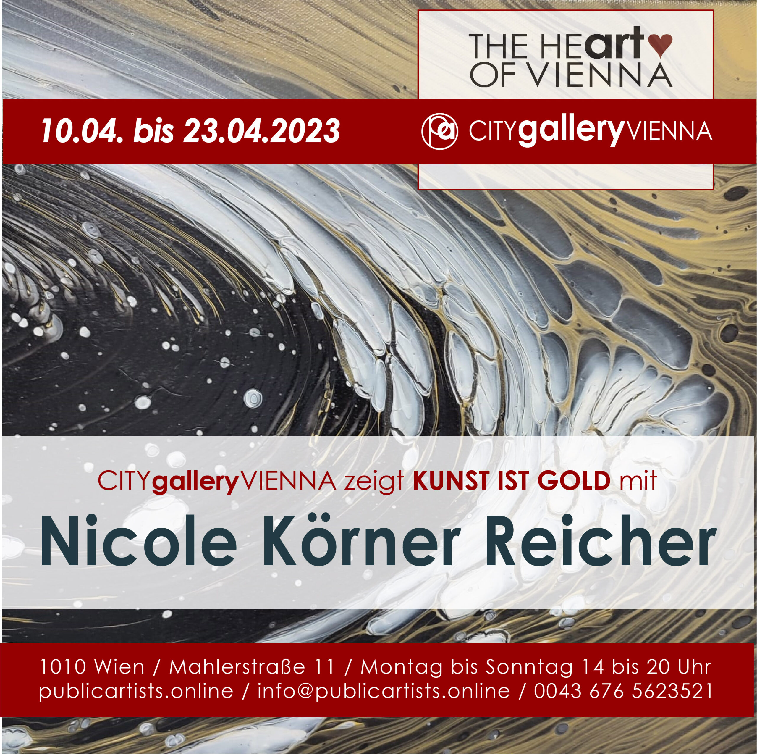 Nicole Körner Reicher ukazuje KUNST IST GOLD