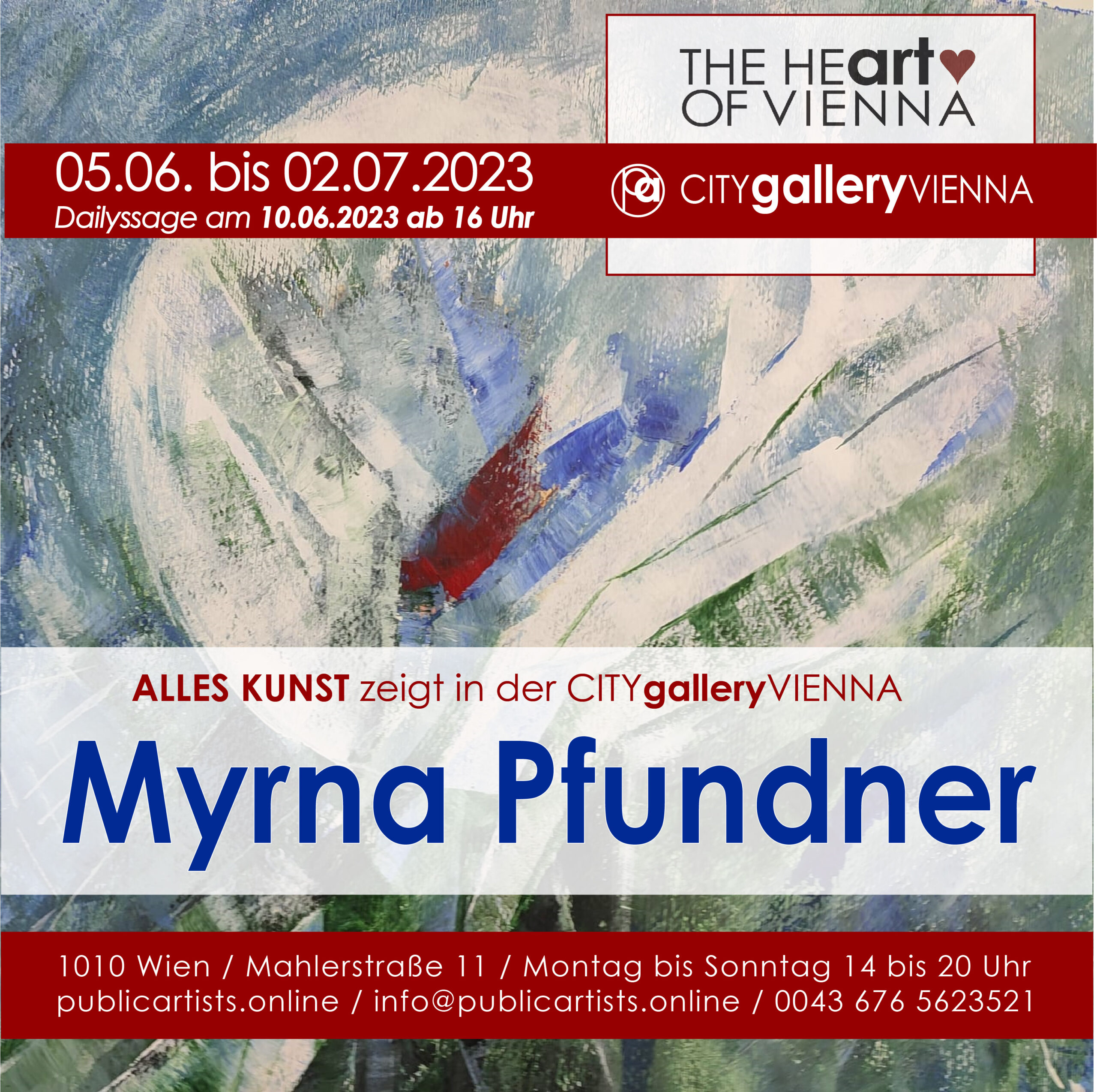 Myrna Pfundner in der CTIYgalleryVIENNA