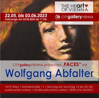 Wolfgang Abfalter espone FACES alla CITYgalleryVIENNA