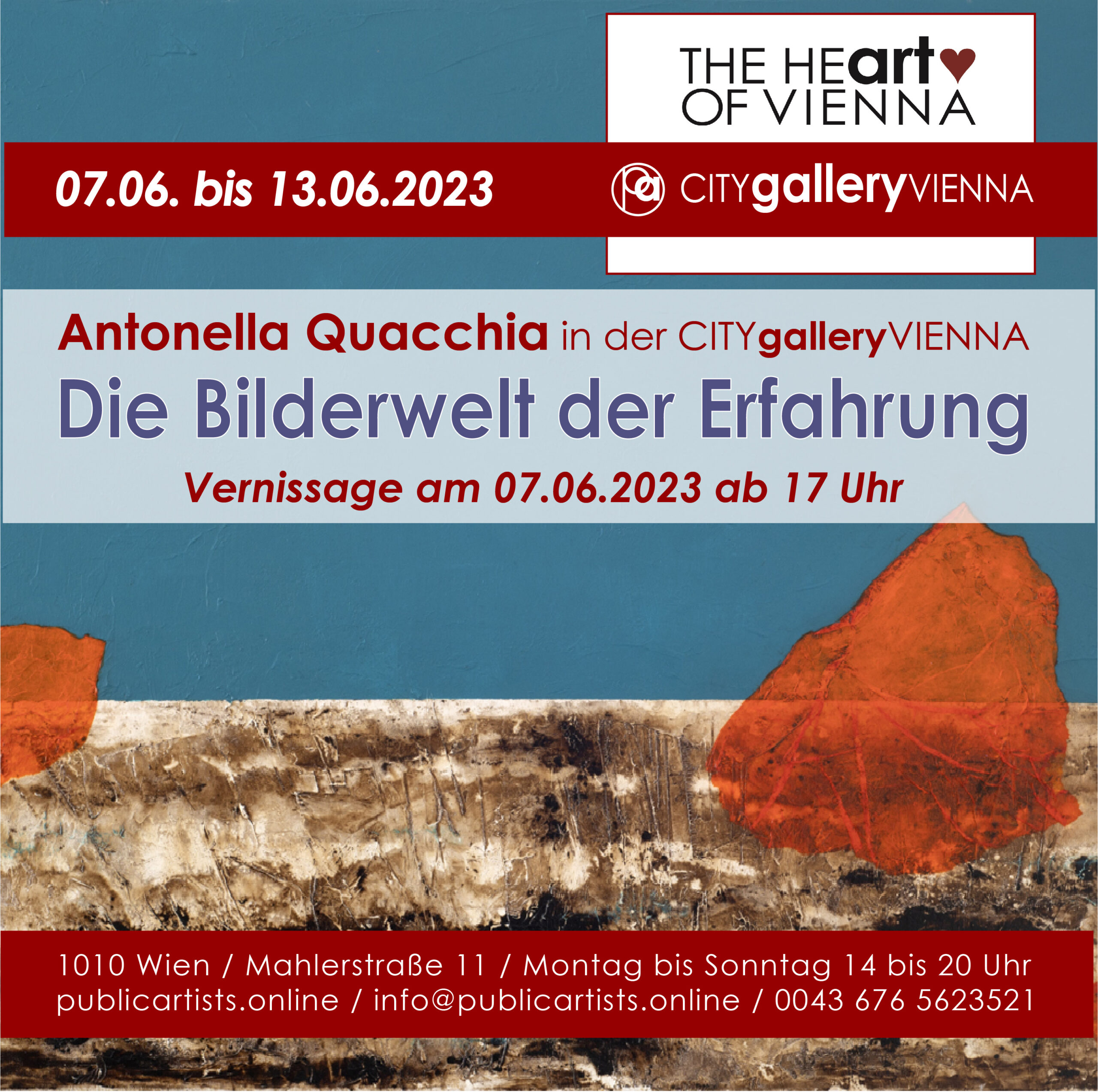 exhibition “Die Bilderwelt der Erfahrung” von Antonella Quacchia