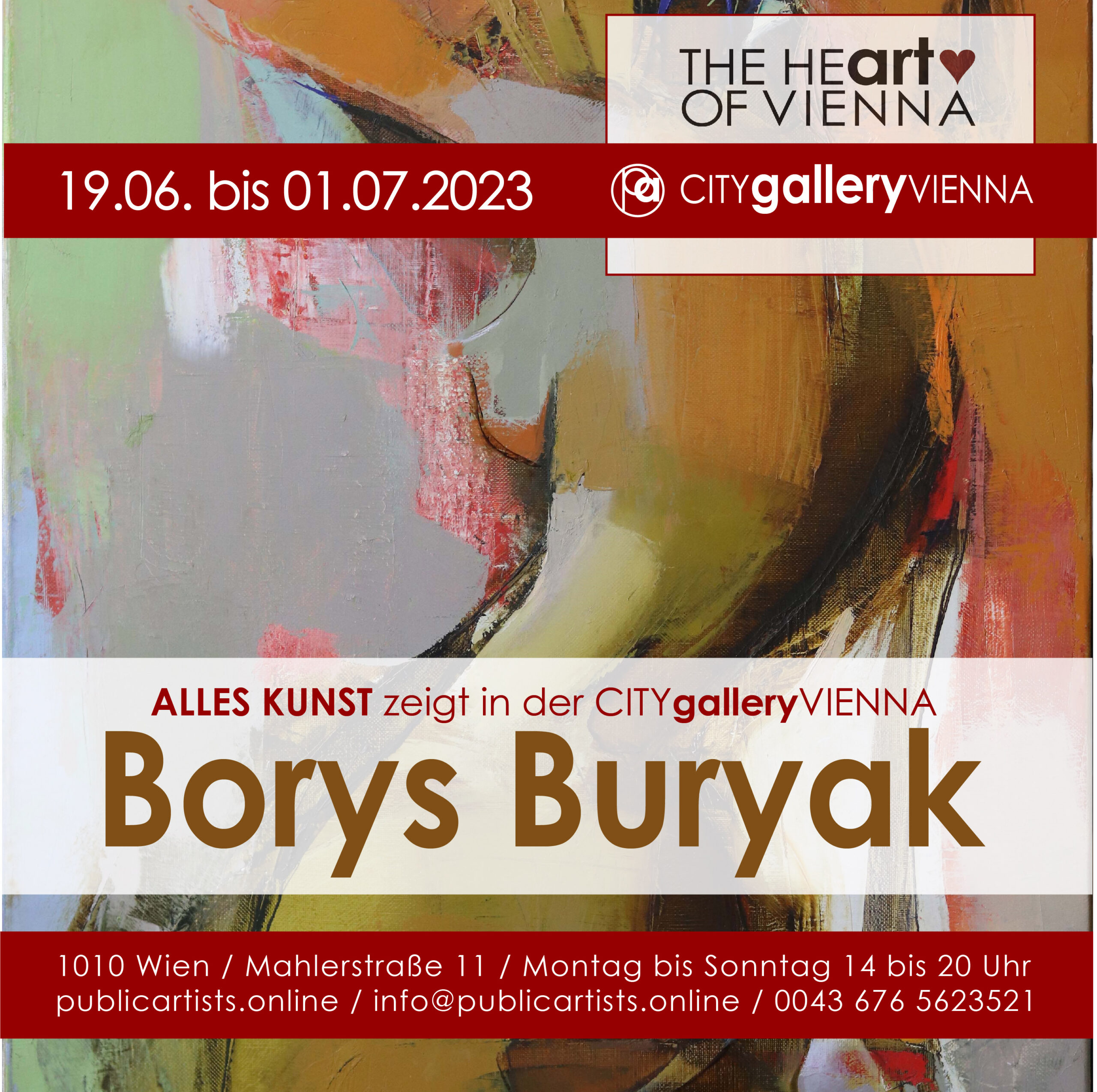 Borys Buryak in der CITYgalleryVIENNA