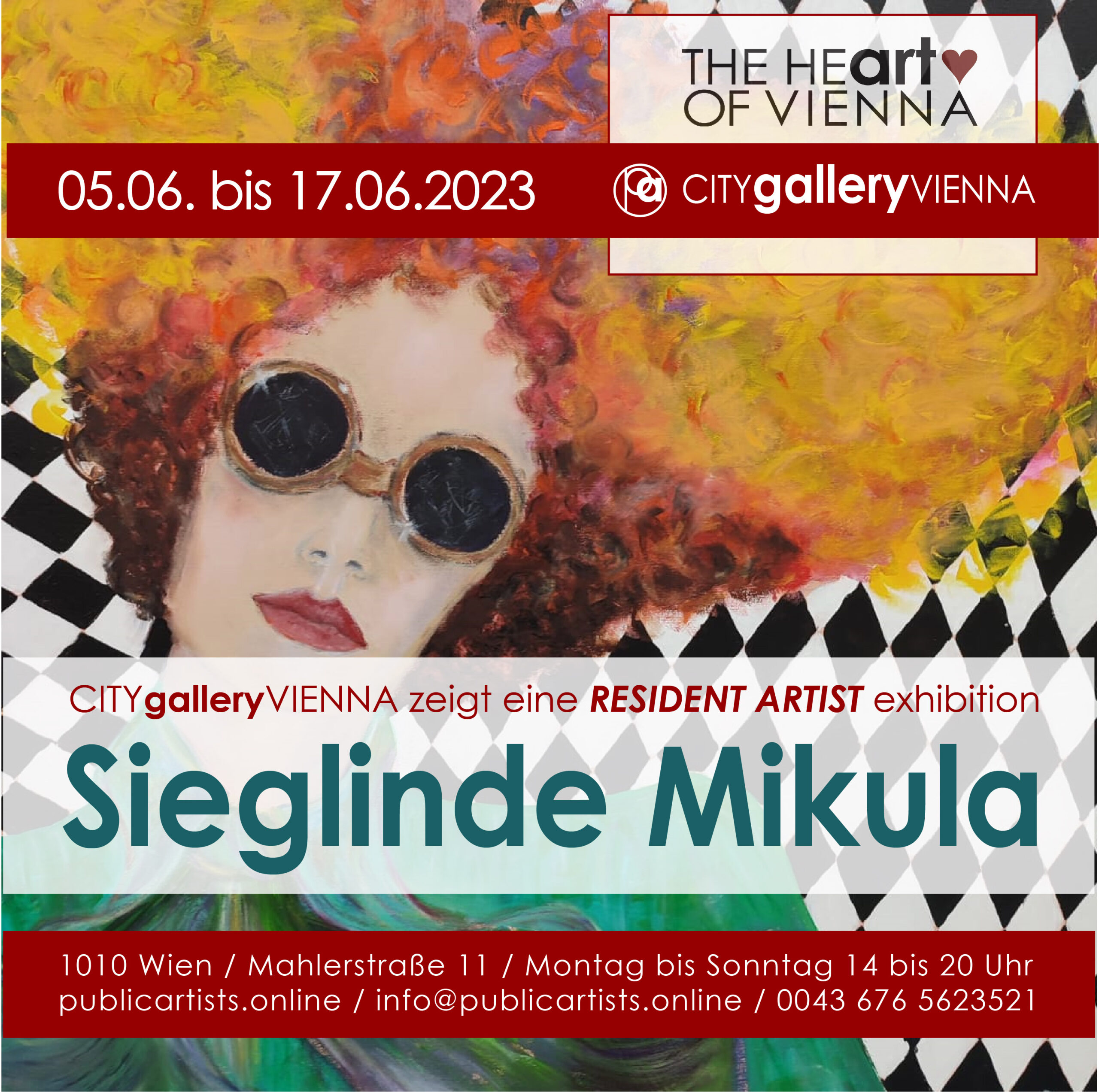 Sieglinde Mikula in der CITYgalleryVIENNA