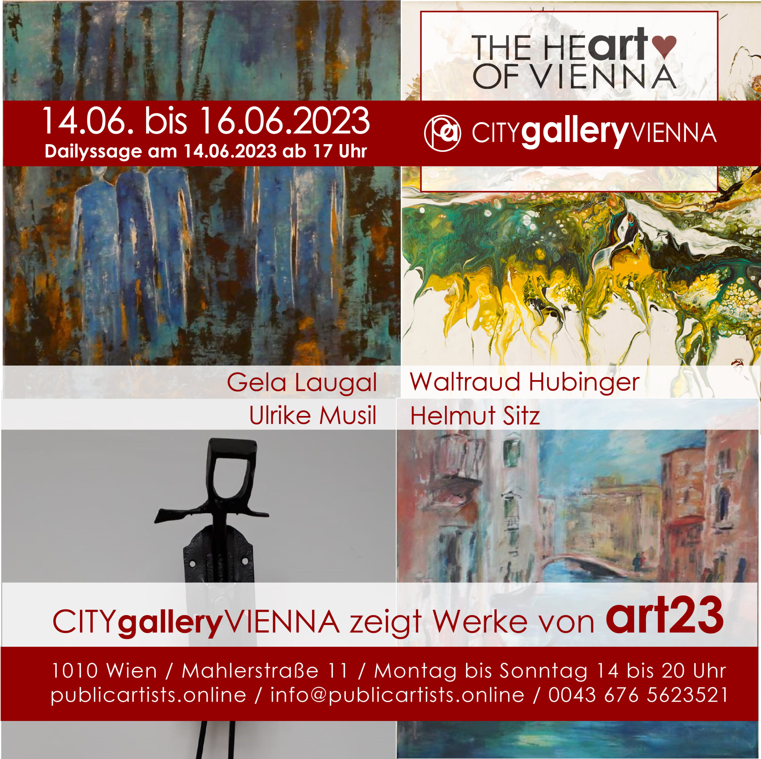 A CITYgalleryVIENNA bemutatja az ART23-at