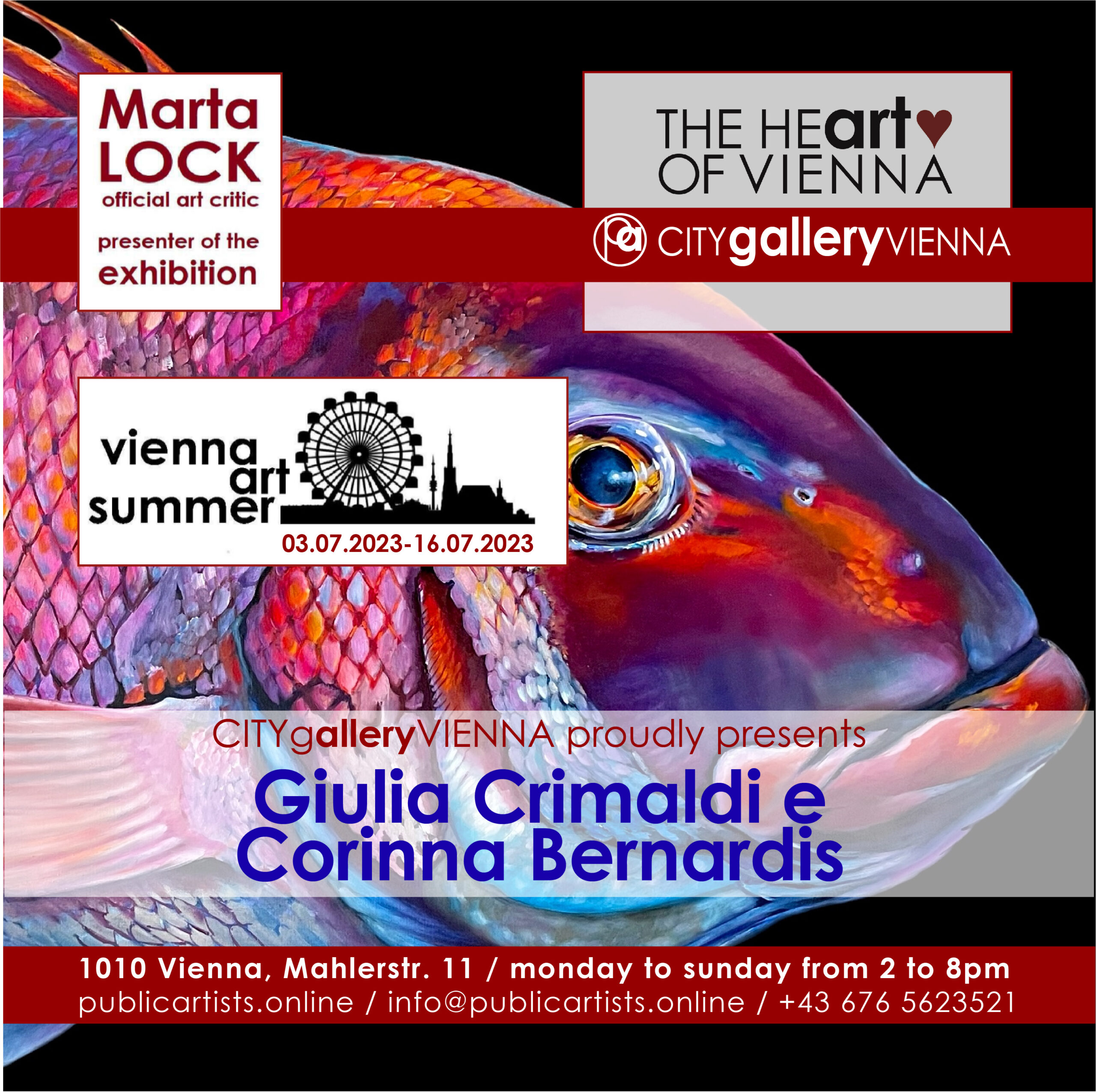 Giulia Crimaldi a VIENNA ART SUMMER VAS23 kiállításon