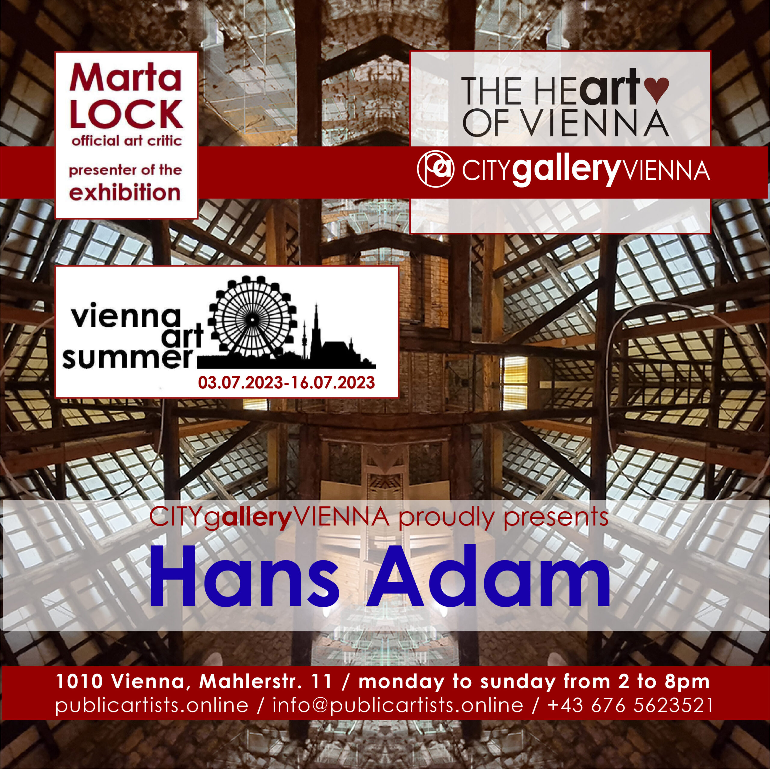 Hans Adam a VIENNA ART SUMMER VAS23 kiállításon