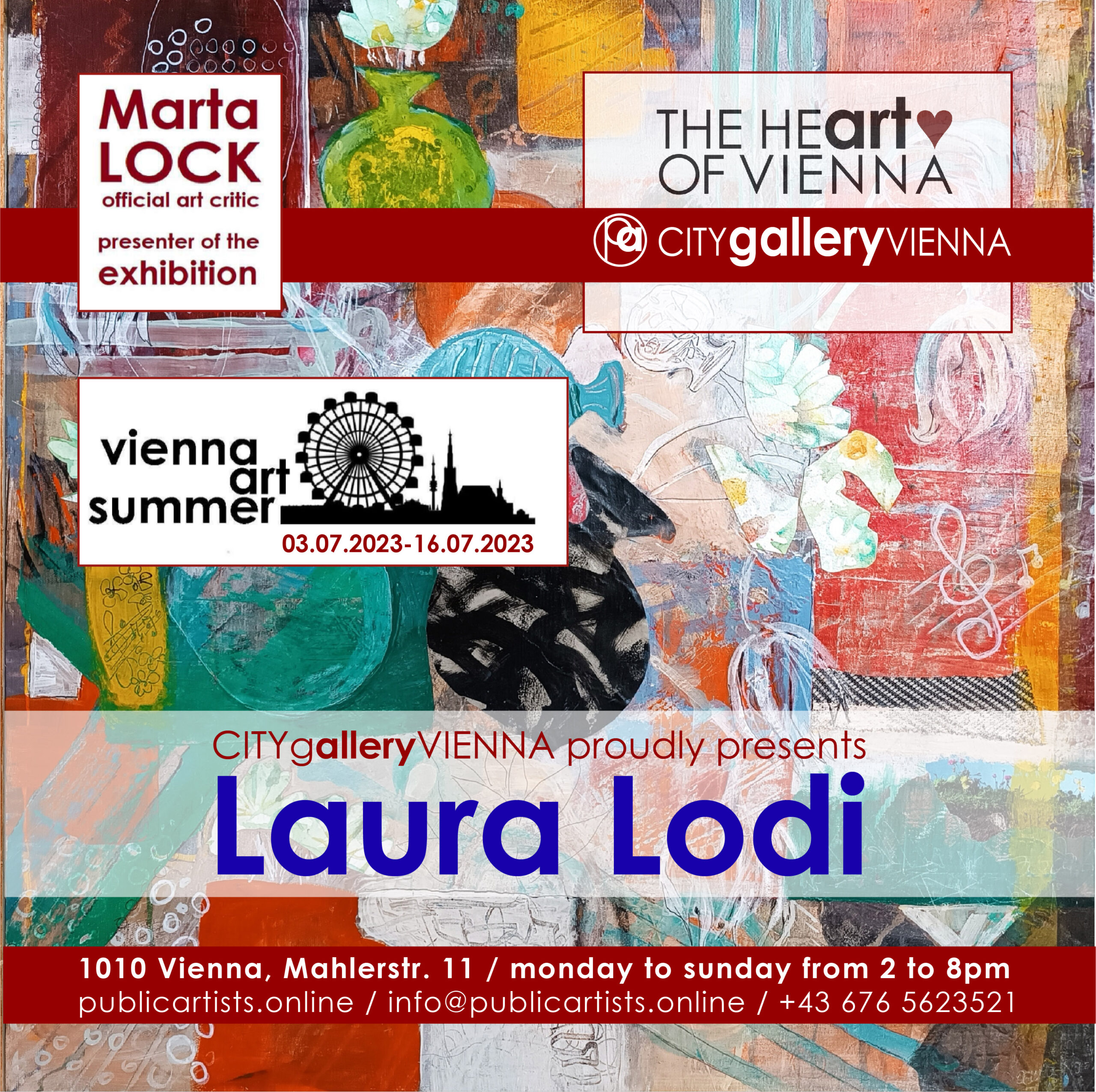 Laura Lodi a VIENNA ART SUMMER VAS23 kiállításon