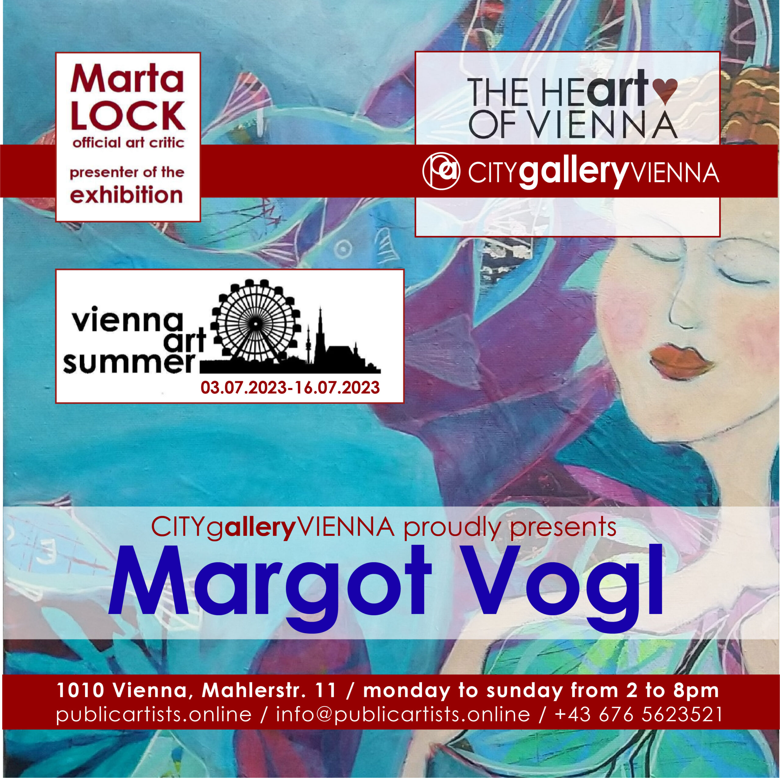 Margot Vogl a VIENNA ART SUMMER VAS23 kiállításon
