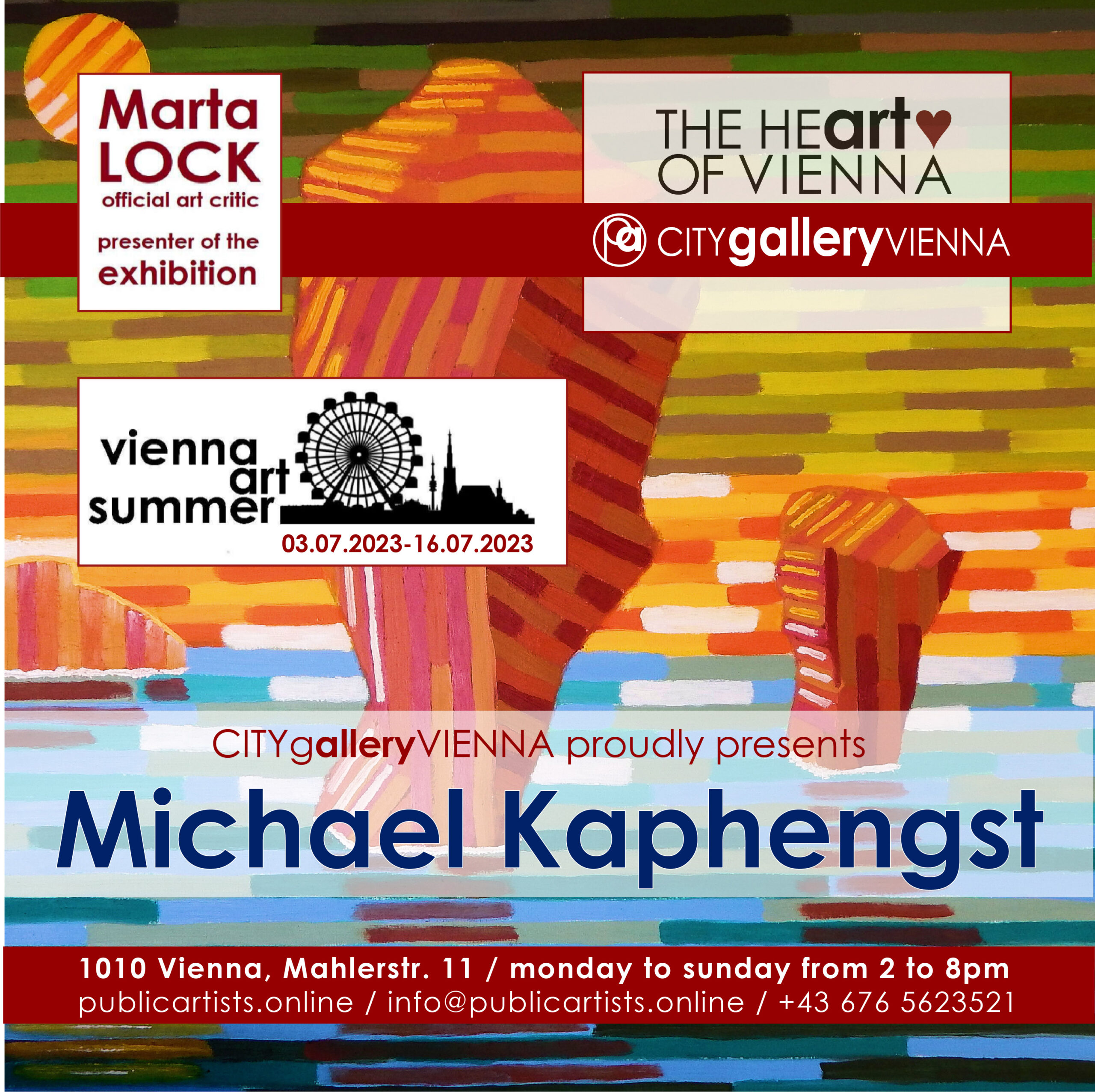 Michael Kaphengst a VIENNA ART SUMMER VAS23 kiállításon