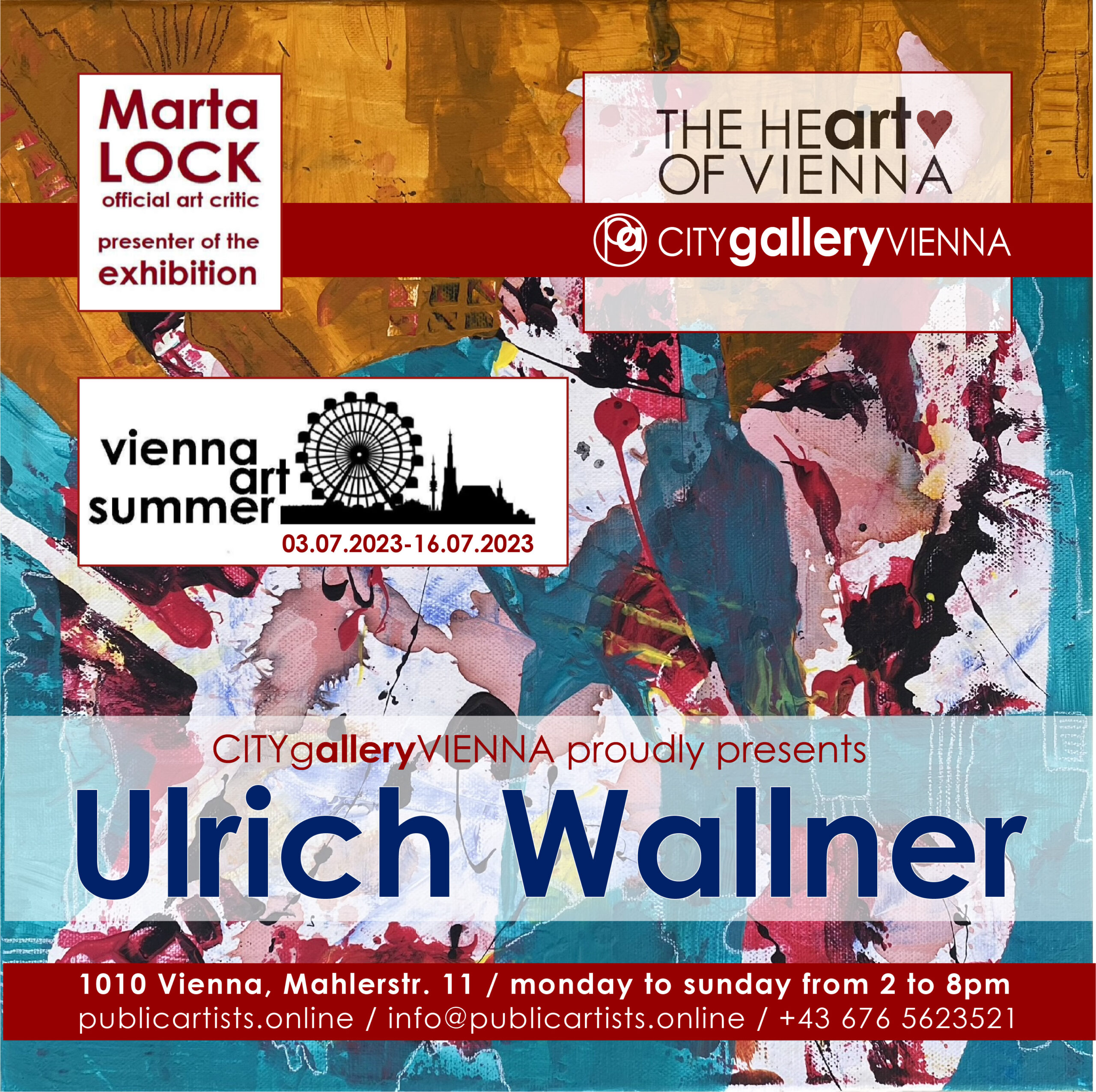 Ulrich Wallner a VIENNA ART SUMMER VAS23 kiállításon
