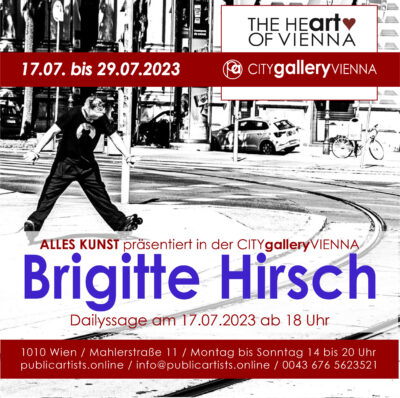 Brigitte Hirsch nella CITYgalleryVIENNA