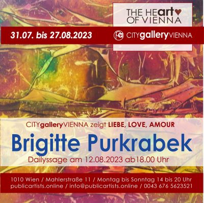Brigitte Purkrabek estende LIEBE-LOVE-AMOUR