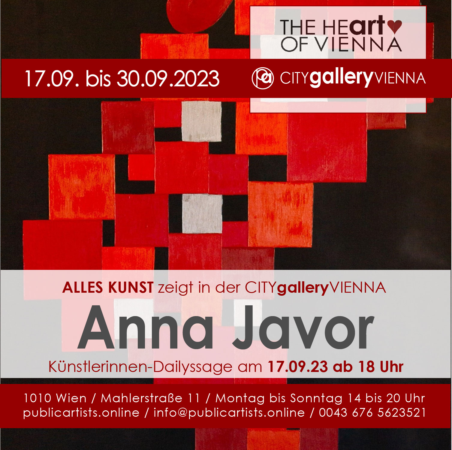 Anna Javor in der CITYgalleryVIENNA