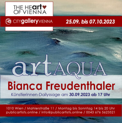 Bianca Freudenthaler zeigt „ART AQUA“ in der CITYgalleryVIENNA