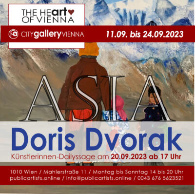 Doris Dvorak zeigt „ASIA“ in der CITYgalleryVIENNA