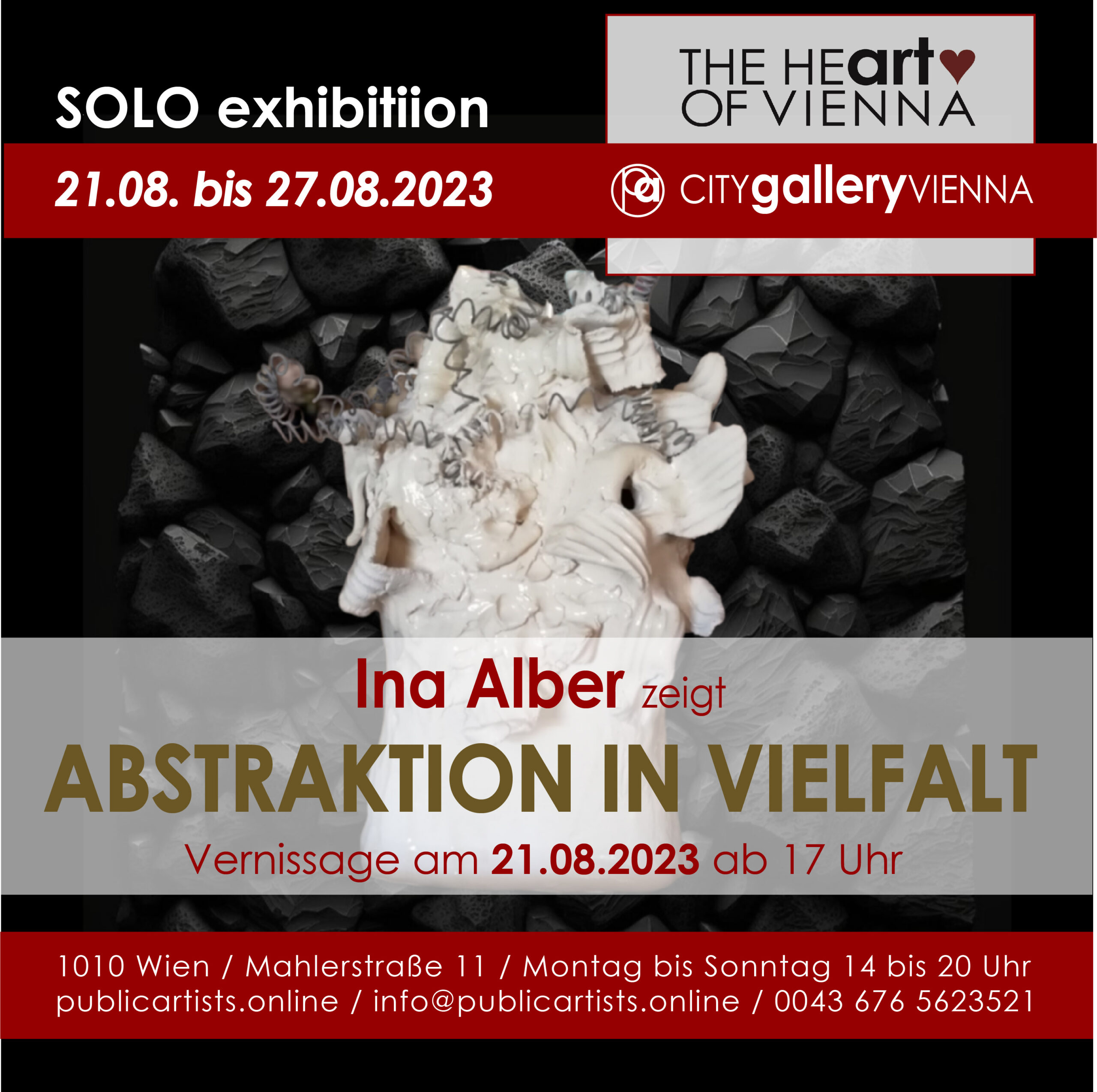 SOLO exhibition: „Abstraktion in Vielfalt“ von Ina Alber