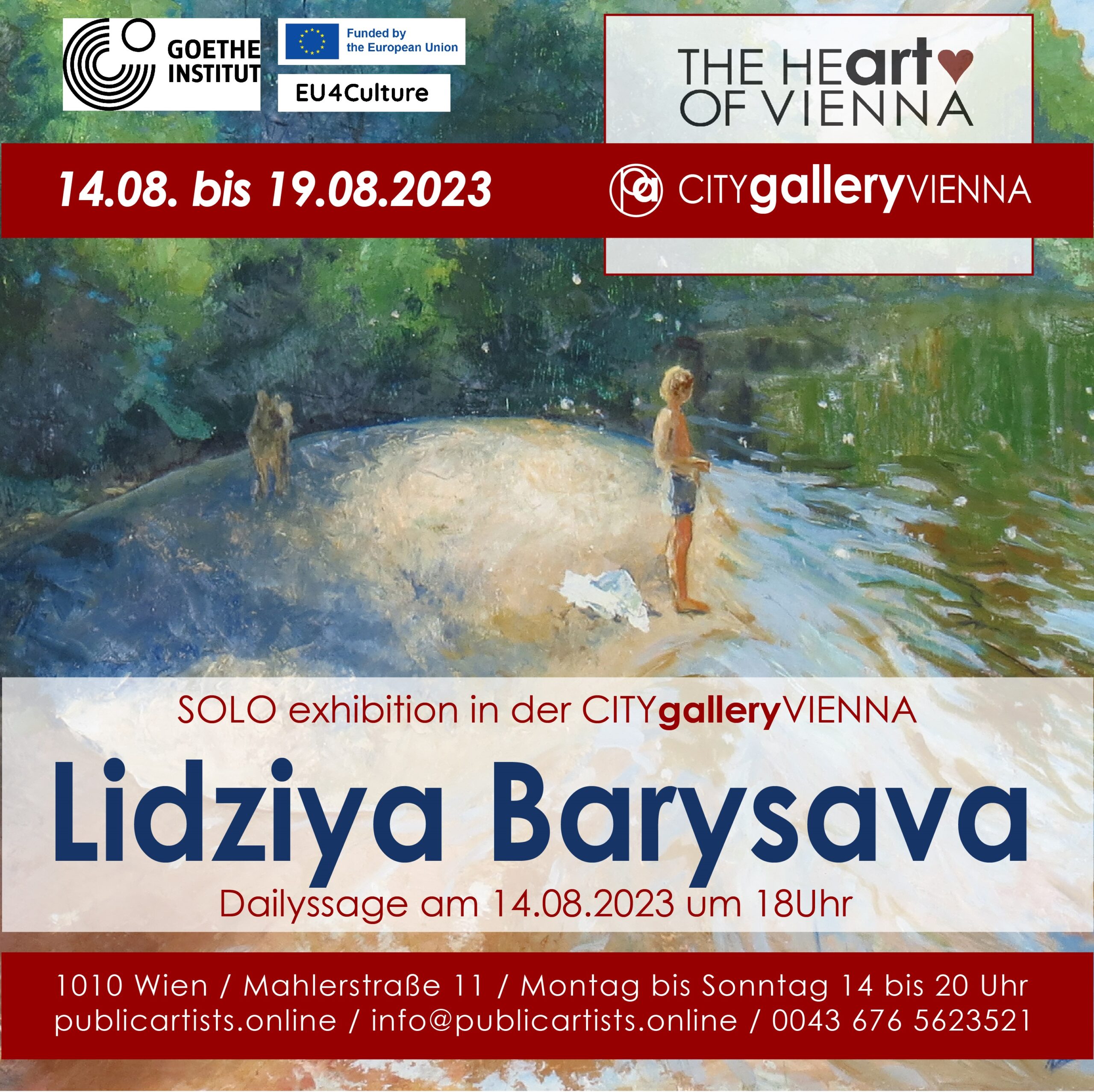 SOLO exhibition: Lidziya Barysava in der CITYgalleryVIENNA