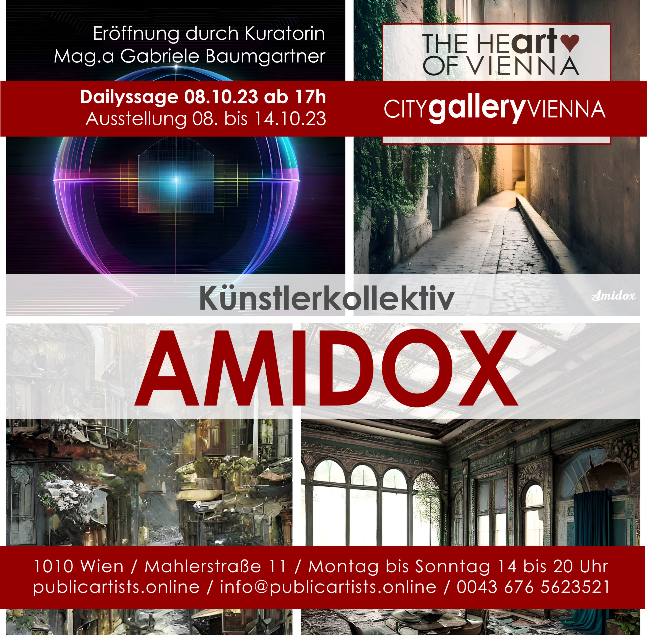 Künstlerkollektiv AMIDOX in der CITYgalleryVIENNA