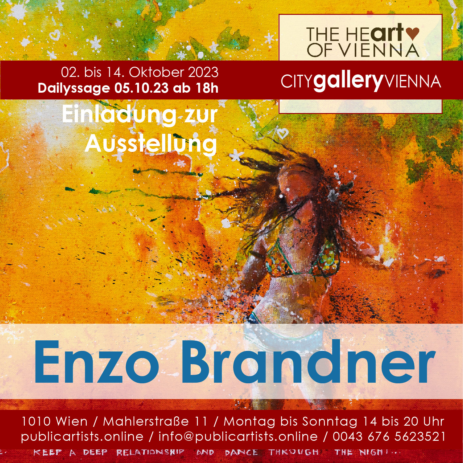 Enzo Brandner in der CITYgalleryVIENNA