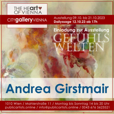 Andrea Girstmair представя GEFÜHLSWELTEN в CITYgalleryVIENNA