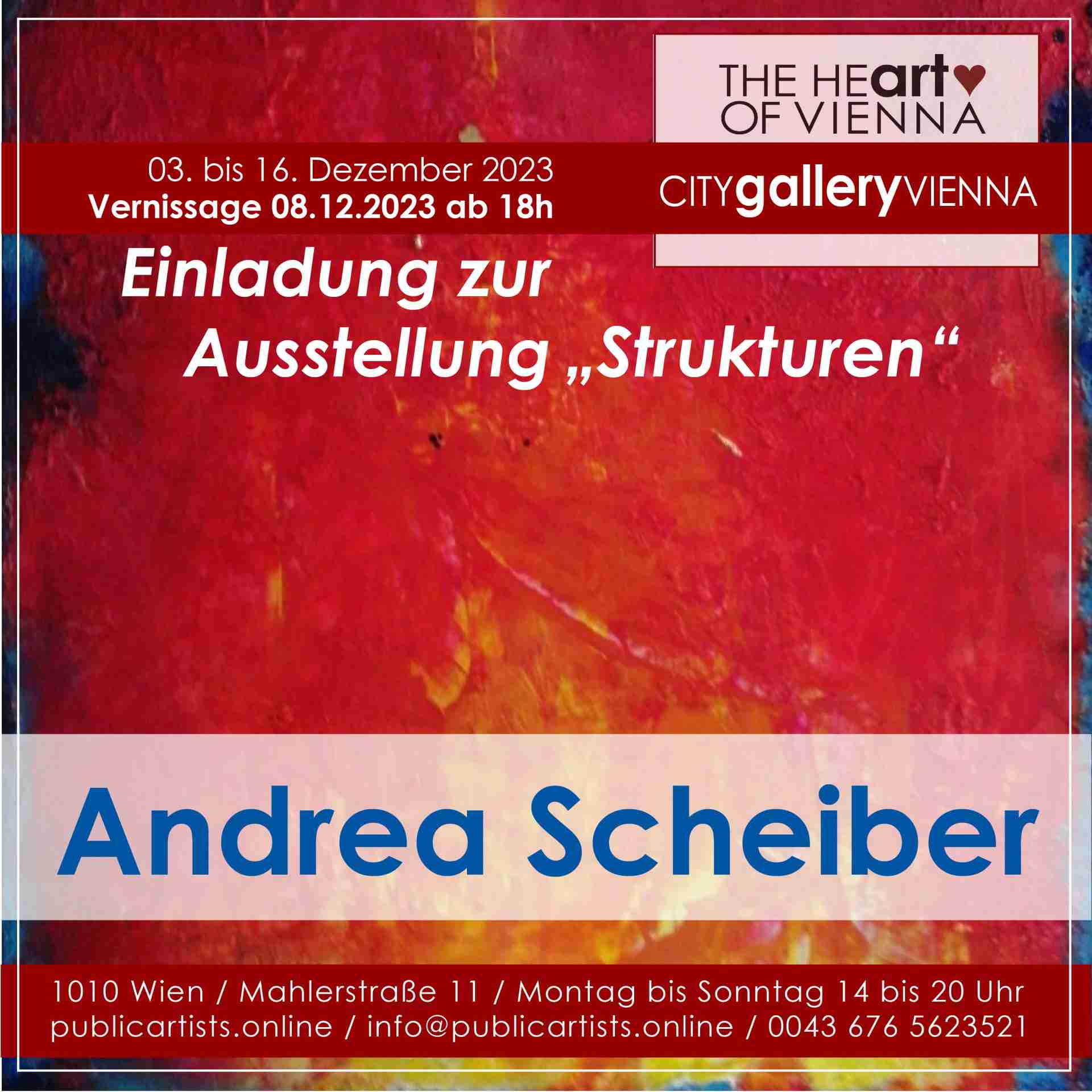 Andrea Scheiber a STRUCTURES-t mutatja be a CITYgalleryVIENNA-ban
