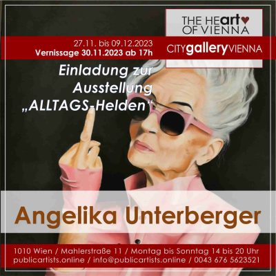 Ангелика Унтербергер показва ALLTAGSHelden в CITYgalleryVIENNA