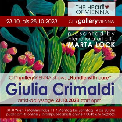 Giulia Crimaldi alla CITYgalleryVIENNA