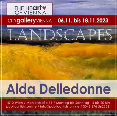 Алда Деледон представя ПЕЙЗАЖИ в CITYgalleryVIENNA