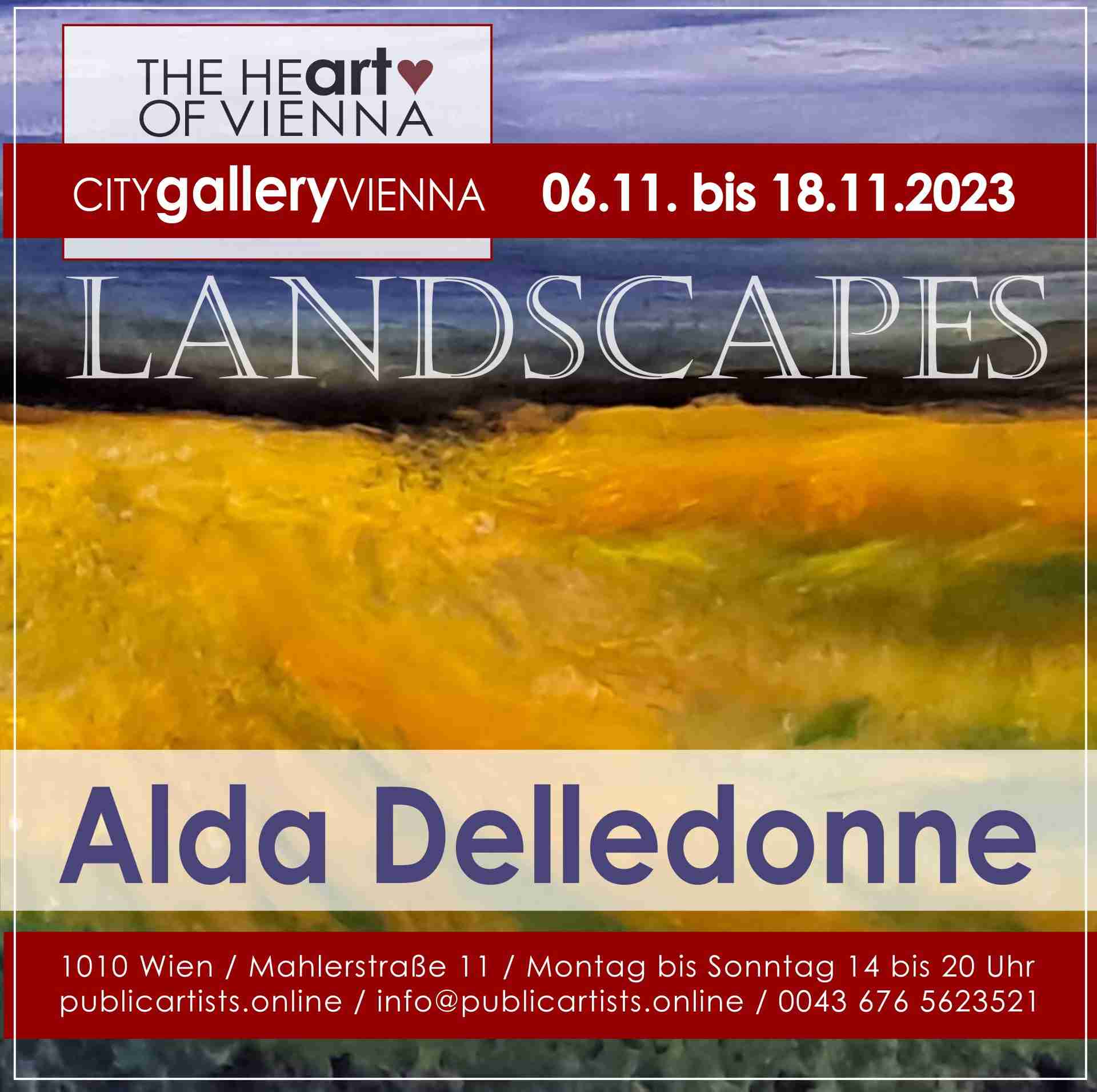 Алда Деледон представя ПЕЙЗАЖИ в CITYgalleryVIENNA