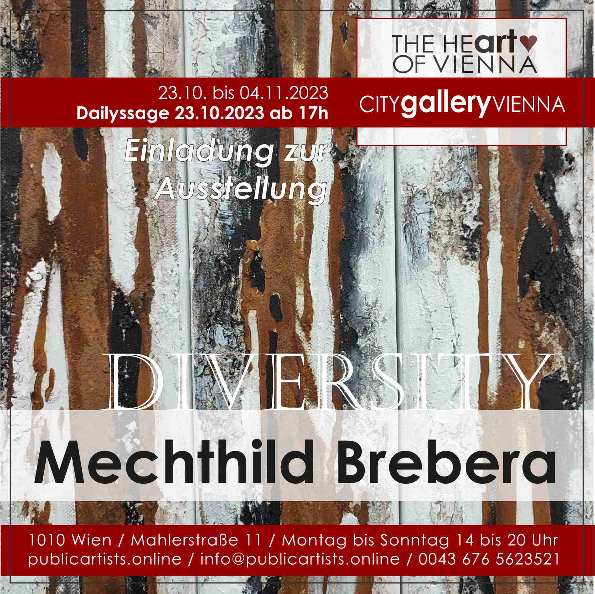 Мехтхилд Бребера показва РАЗНООБРАЗИЕ в CITYgalleryVIENNA