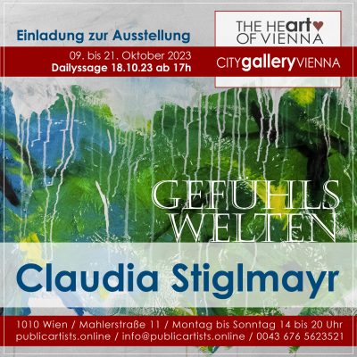 Клаудия Стиглмайр показва GEFÜHLSWELTEN в CITYgalleryVIENNA