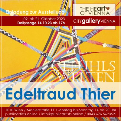 Edeltraud Thier показва GEFÜHLSWELTEN в CITYgalleryVIENNA