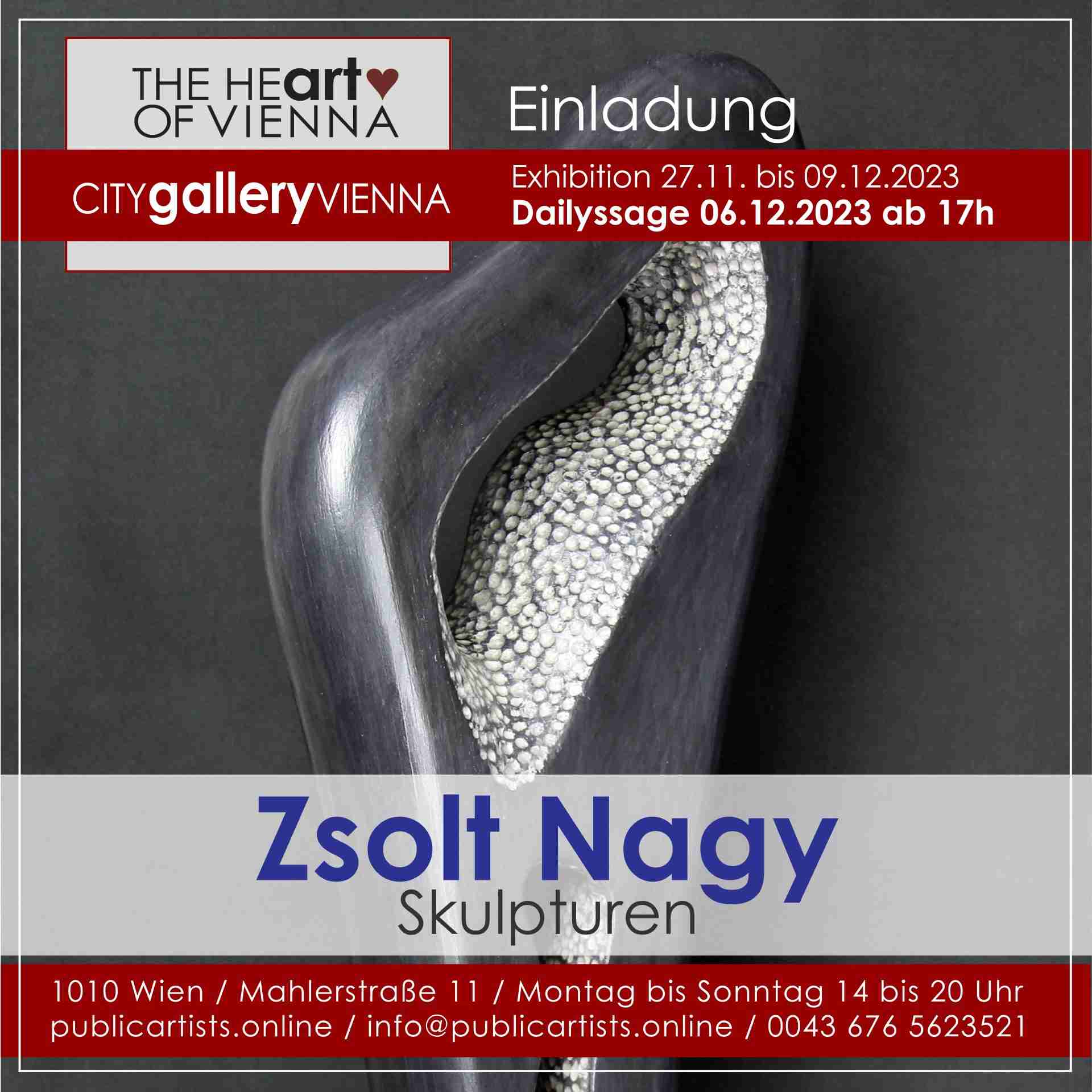 Nagy Zsolt szobrai a CITYgalleryVIENNA-ban