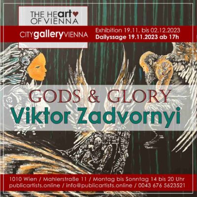 Viktor Zadvornyi zeigt „GODS&GLORY“ in der CITYgalleryVIENNA