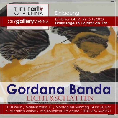 Гордана Банда показва LICHT&SCHATTEN в CITYgalleryVIENNA