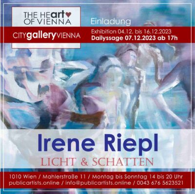 Irene Riepl показва LICHT&SCHATTEN в CITYgalleryVIENNA