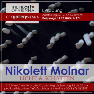 Nikolett Molnar показва LICHT&SCHATTEN в CITYgalleryVIENNA