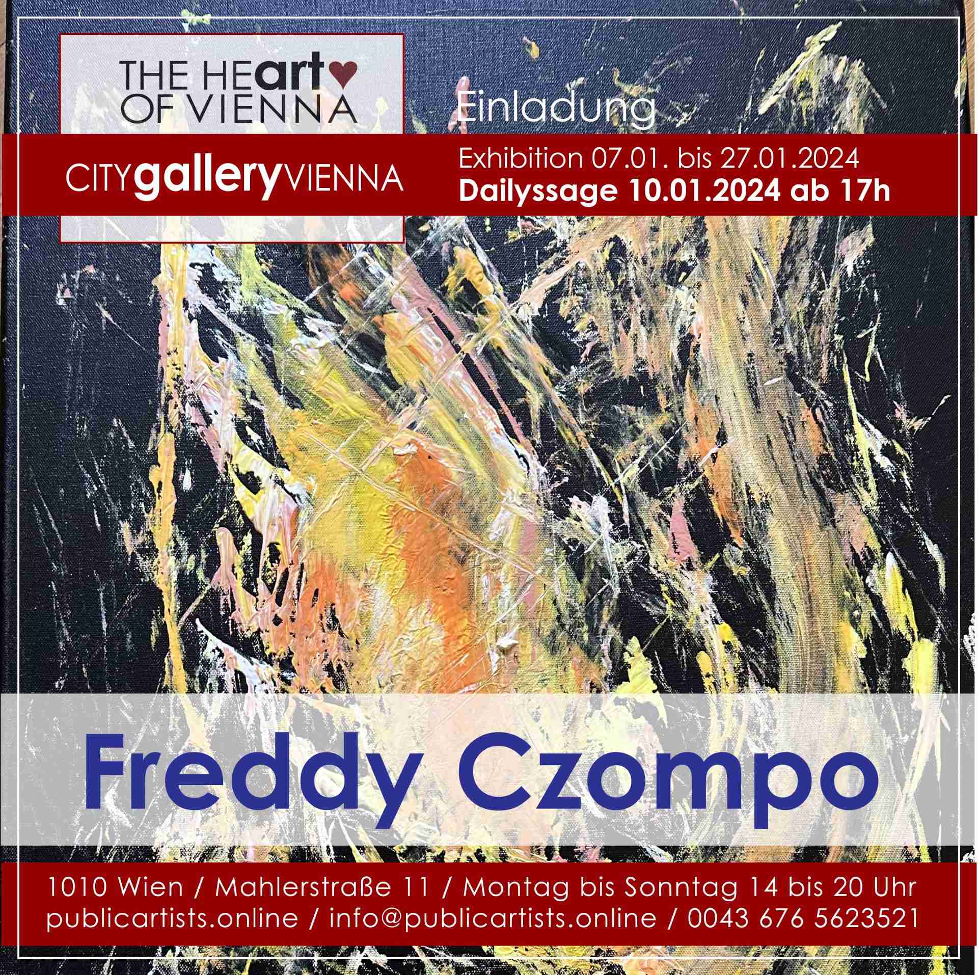 Freddy Czompo a CITYgalleryVIENNA-ban