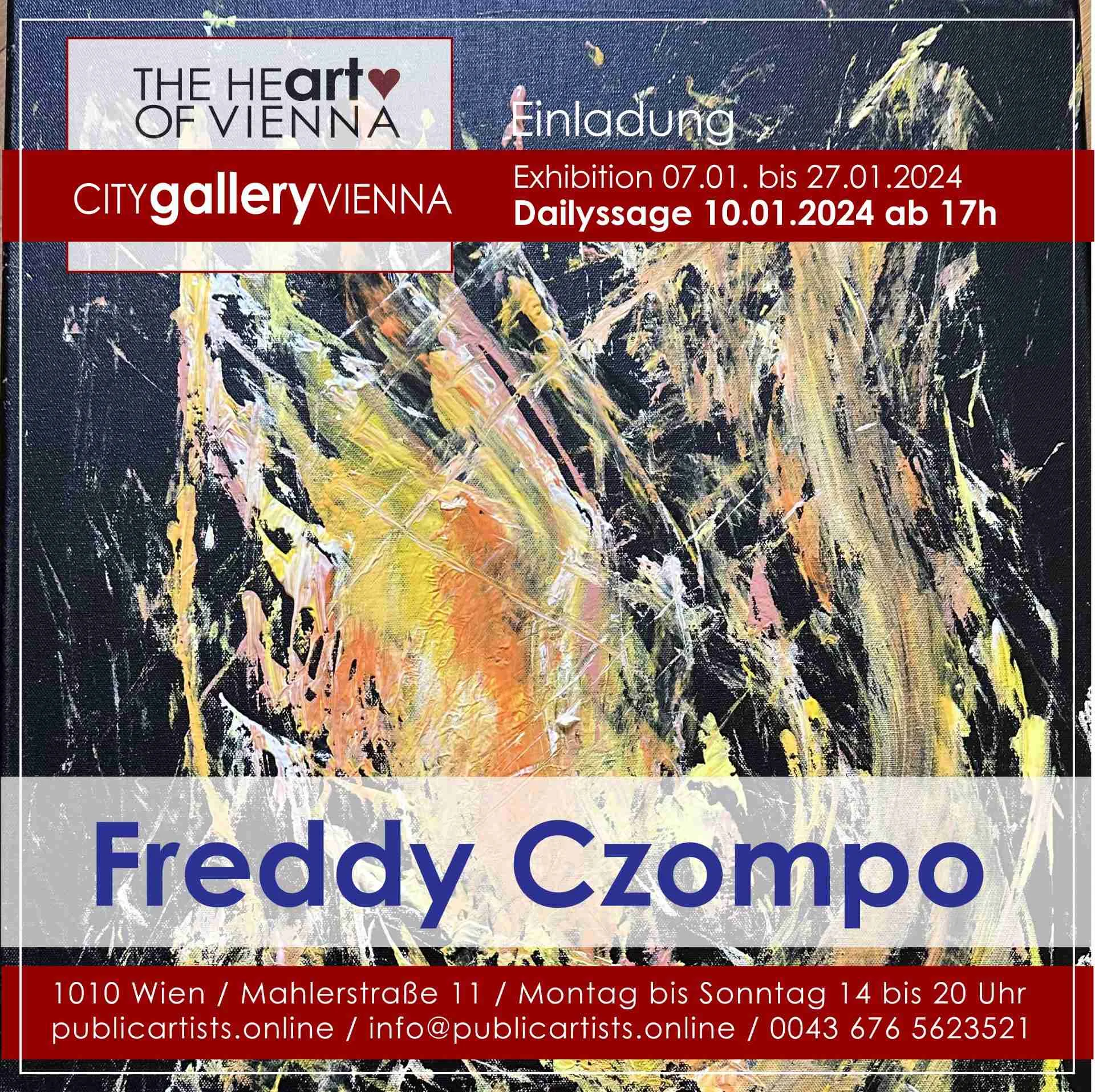 Freddy Czompo in der CITYgalleryVIENNA