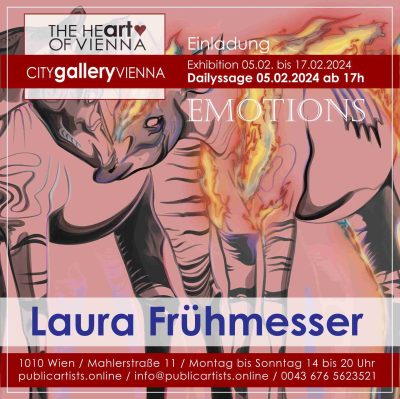 Laura Frühmesser mostra EMOZIONI alla CITYgalleryVIENNA
