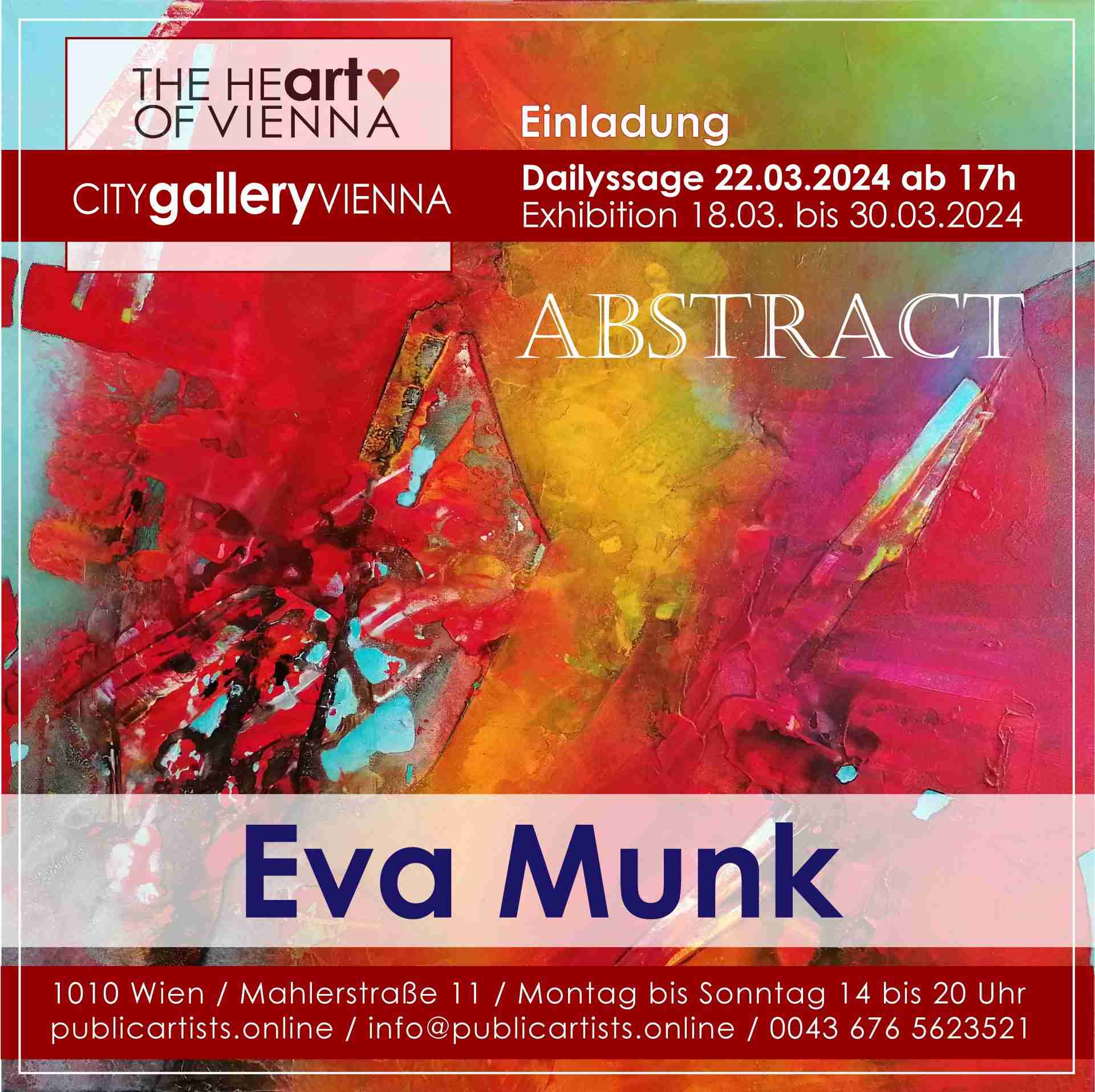 Ева Мунк показва ABSTRACT в CITYgalleryVIENNA