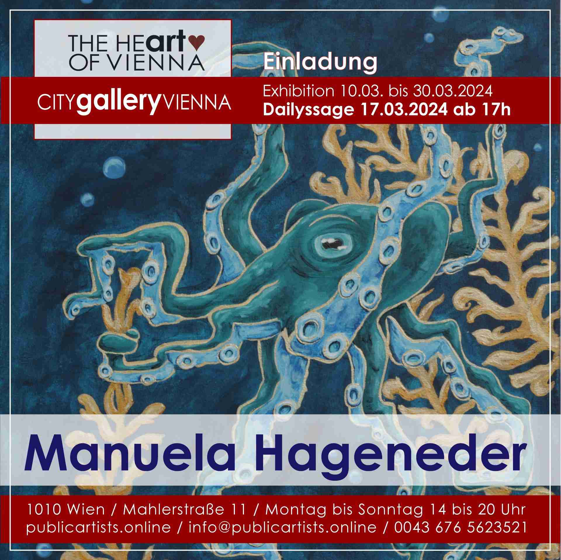 Manuela Hageneder in der CITYgalleryVIENNA