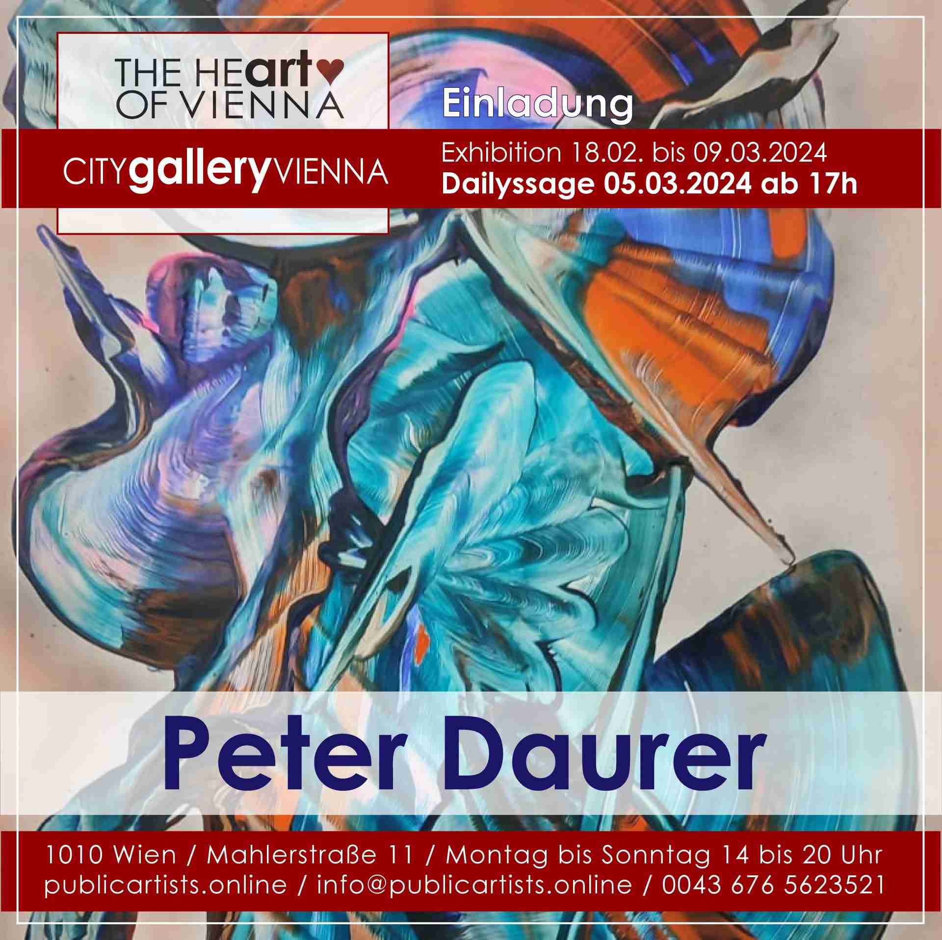 Peter Daurer a CITYgalleryVIENNA-ban