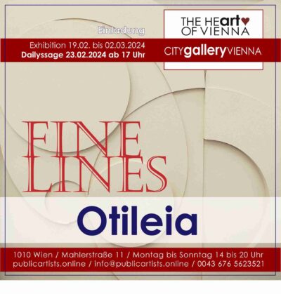 Otileia показва FINE LINES в CITYgalleryVIENNA