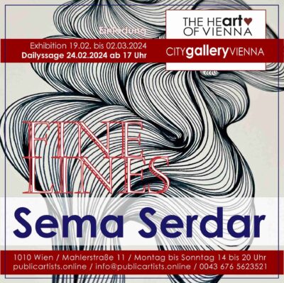 Сема Сердар показва FINE LINES в CITYgalleryVIENNA