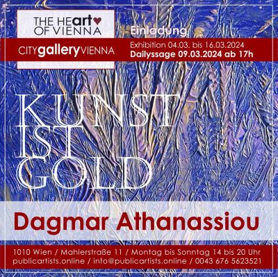 Дагмар Атанасиу показва KUNST IST GOLD в CITYgalleryVIENNA