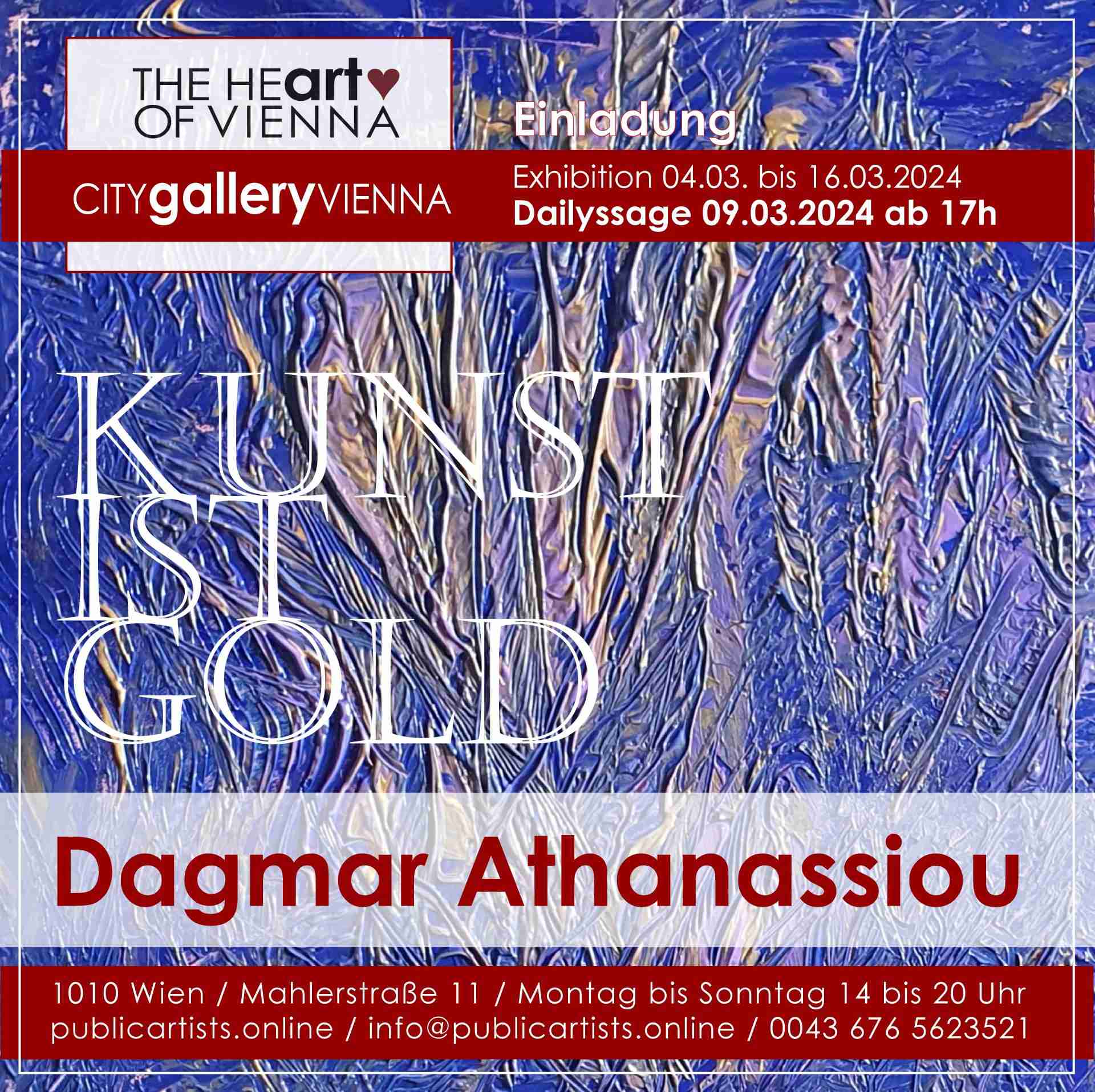 Дагмар Атанасиу показва KUNST IST GOLD в CITYgalleryVIENNA