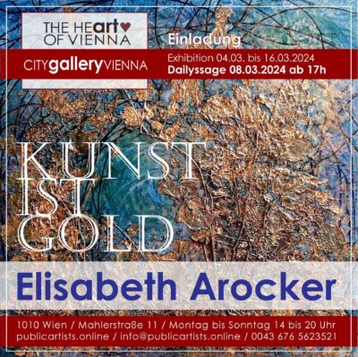 Елизабет Арокер показва KUNST IST GOLD в CITYgalleryVIENNA